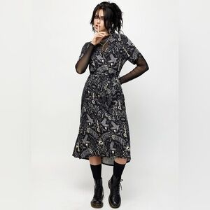 Disturbia Hecate's Garden Midi Shirt Dress, Size 6, NWOT